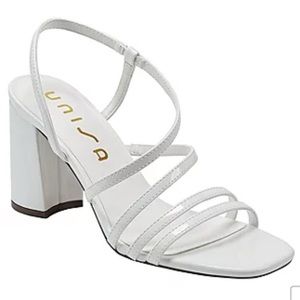 Unisa Womens Yestie White Heeled Sandals Bride Wedding Formal